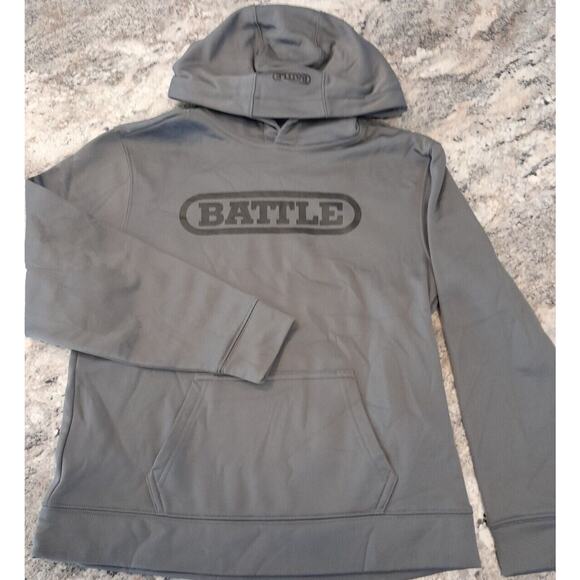 Battle Sports Hoodie GRAY YOUTH MED - Picture 1 of 5